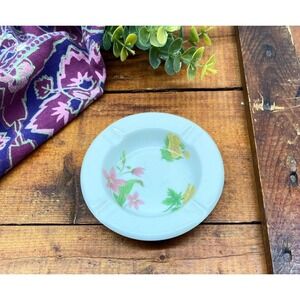 Great Northern Railroad Dining Car Ash Tray "Mountains & Flowers" 1951